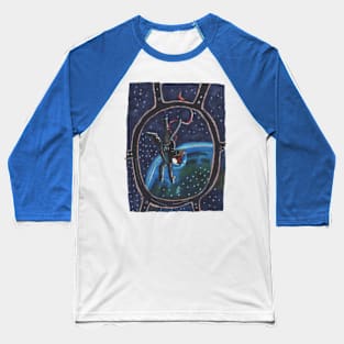 Cat the Astronaut Baseball T-Shirt